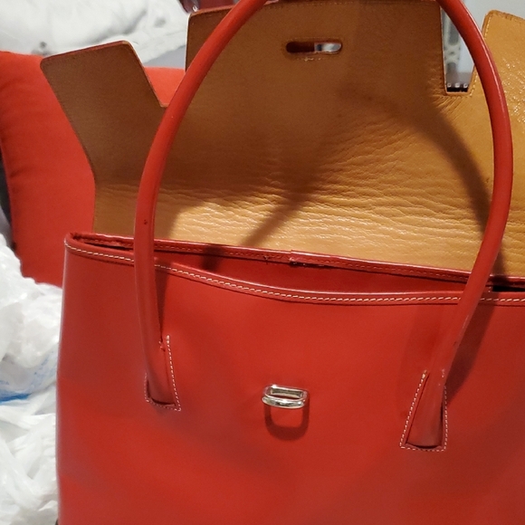 Dooney & Bourke Bold Red Satchel - Picture 7 of 13